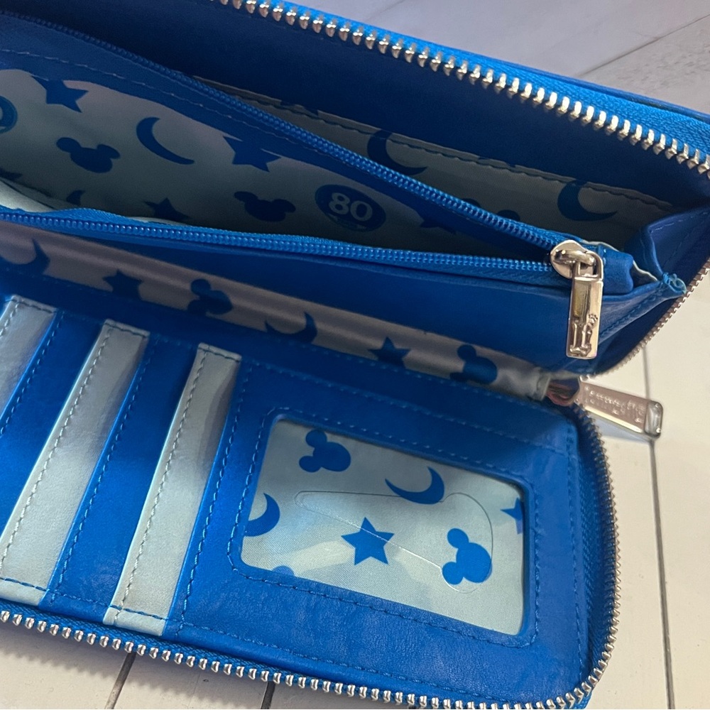 EUC Loungefly Blue Mickey wallet - Picture 8 of 10